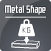 logo planet metal-shape
