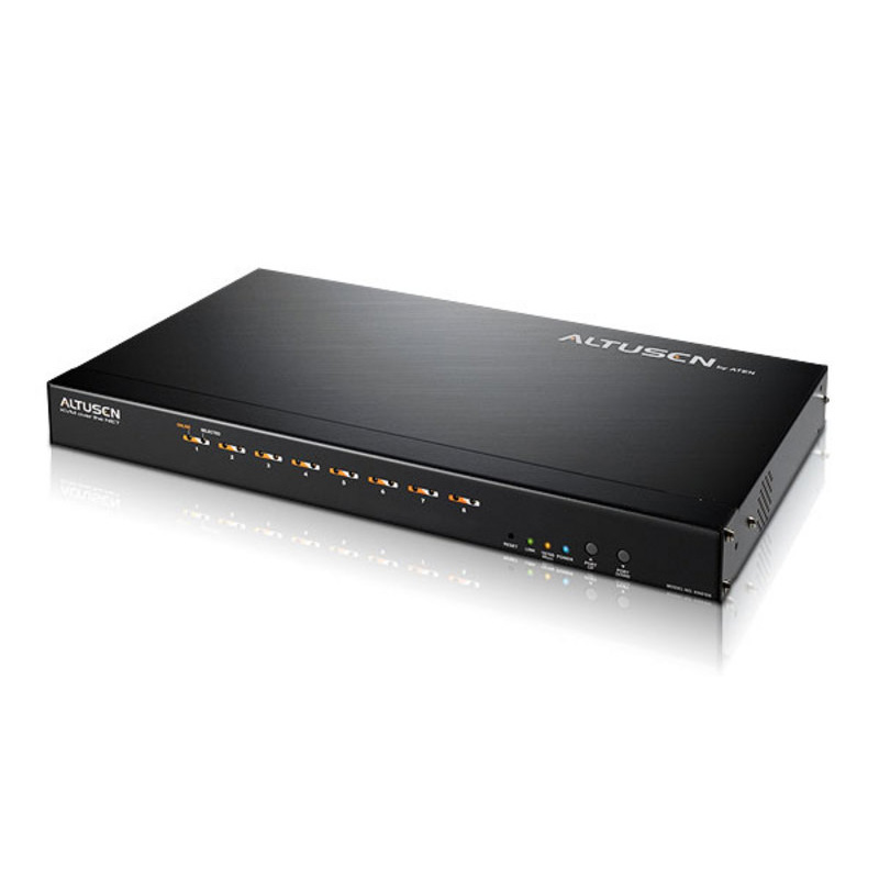 8 Port KVM Over IPSwitch mit 2 Bussysteme ALTUSEN KN9108