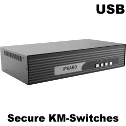 Secure KM-Switches mit USB-Ports - Sicherer Tastatur- und Mausbetrieb auf bis zu 8 Computer