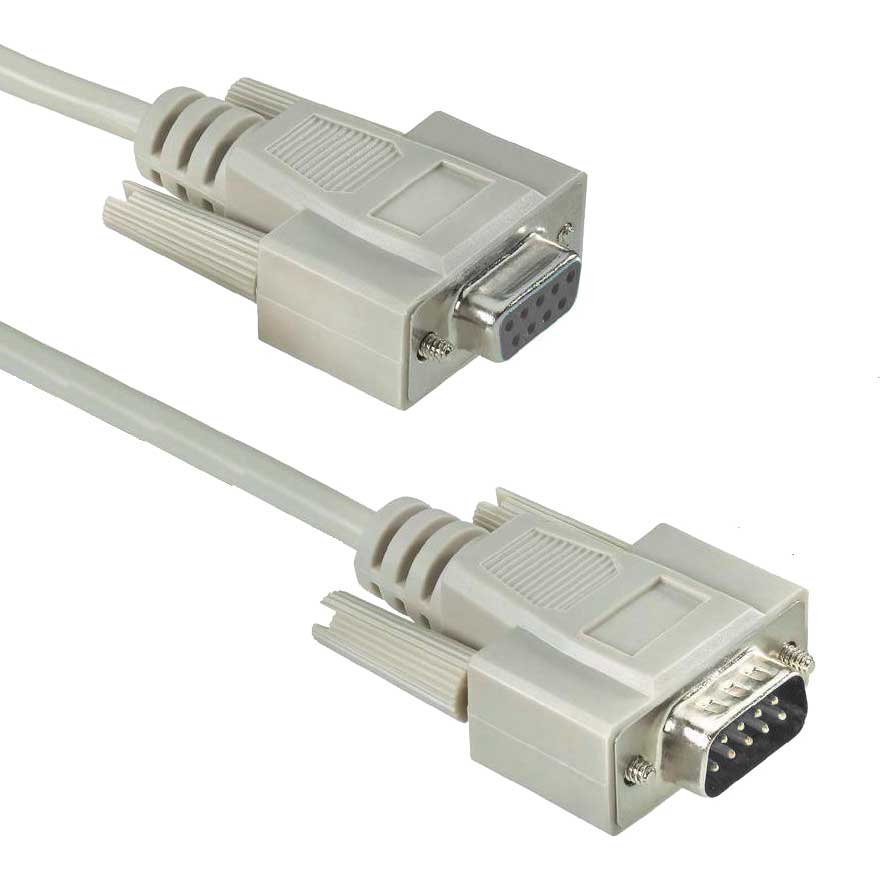Das 9polige Seriell-Verlängerungskabel RS232-C-Kabel (D-Sub 9 polig) ist ideal zur Verlängerung der Kabelstrecke zwischen seriellen Geräten.