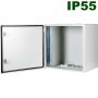 12HE, 19'' IP55 Indoor Schrank zur Wandmontage | B=600 mm T=300 mm