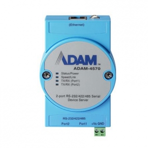 ADVANTECH ADAM-4570:  2-Port Ethernet RS232/422/485 Device Server