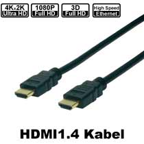 HighSpeed HDMI Kabel - für 4K geeignet - Stecker / Stecker (Anschlusskabel)