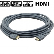 Kramer C-HM/HM | HDMI-Anschlusskabel | Hochwertiges HDMI‐Verbindungskabel mit vergoldeten Steckern für korrosionsresistente und bestmögliche Verbindungen.