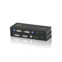CE604 - KVM-Extender für USB, zwei DVI-Bildschirme mit Tonübertragung und RS-232
