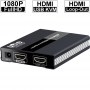 HDKVM-60X mit HDMI Loop-Out: An der lokalen Einheit des HDMI USB KVM Verlängerungs-System befindet sich ein zusätzlicher lokaler HDMI-Ausgang, so dass der Computer auch lokal überwacht und bedient werden kann.