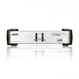 ATEN CS1742: Dual Video 2-Port KVM Switch, mit USB 2.0-Hub und Audiounterstützung
