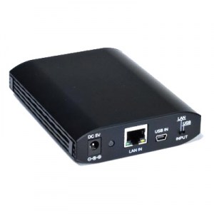 Der 4-Port USB 2.0 over IP Extender XTENDEX® USB-IP-4 überträgt die USB-Signale von bis zu 4 USB-Peripheriegeräte über ein CAT-Kabel