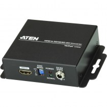 ATEN VC840: Ein HDMI-auf-3G-/HD-/SD-SDI-Konverter, der HD-Signale auf professionelle Weise in Echtzeit umwandelt. Die SDI- und HDMI-Signalumwandlung geschieht vollständig digital, so dass sowohl die Bild- wie auch die Tonübertragung völlig verlustfrei ge