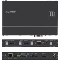 Kramer DIP-30: 4K UHD HDMI/VGA Umschalter & Step-In Steuermodul, mit Ethernet, bidirekt. RS−232, IR & Stereo Audio