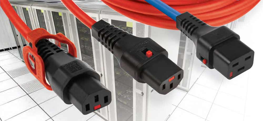 Ver­rie­gel­ba­re IEC Netz­an­schluss­ka­bel