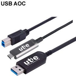 USB AOC Kabel -  Aktive optische USB Kabel für höhere USB Übertragungsgeschwindigkeiten, geringe Latenz und  eine längere Reichweite
