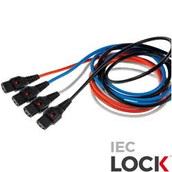 IEC Lock abzugssichere Stromkabel mit Verriegelung – unverzichtbar, wenn es um qualitative und sichere Stromverkabelung geht.