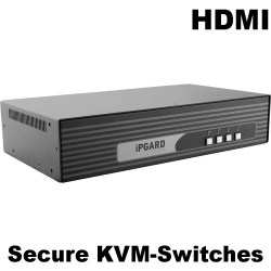 Secure KVM-Switches mit HDMI-Ports - Sicherer Tastatur-, Video- und Mausbetrieb auf bis zu 16 Computer - Single-/ Dual und Quad-Head