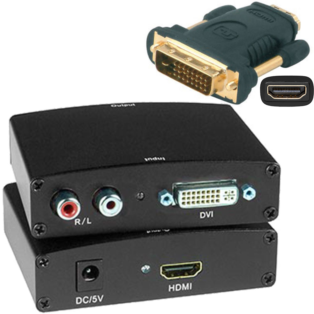 HDMI Analog Audio Embedder (inkl. HDMI<->DVI Adapter)