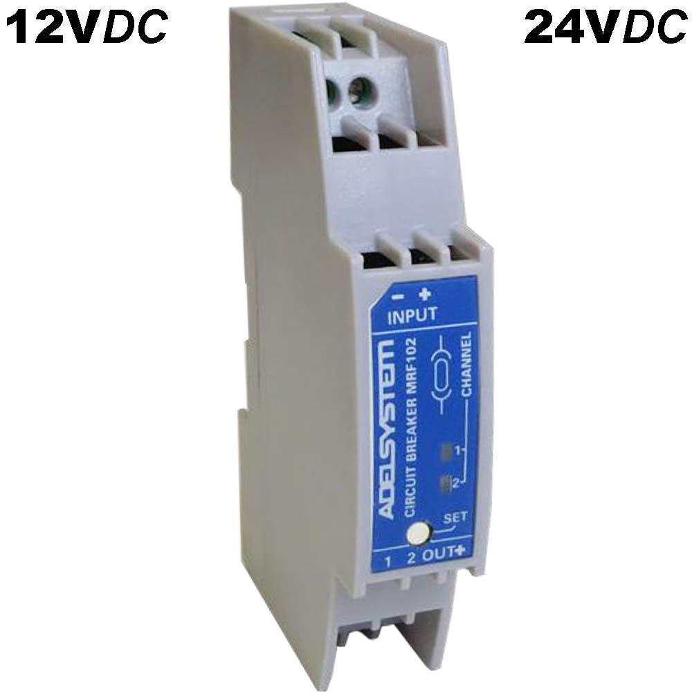 ADELSystem MRF102: Elektronischer 2-Kanal Schutzschalter - 12V & 24V DC