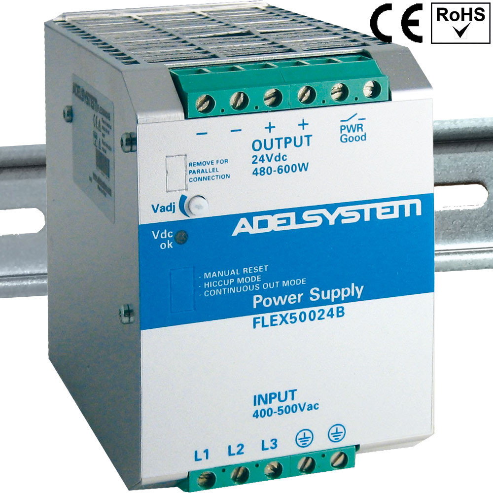 24 VDC DIN Rail Netzteile: Schaltnetzteil, Hutschiene, 24V, 600W, 25A