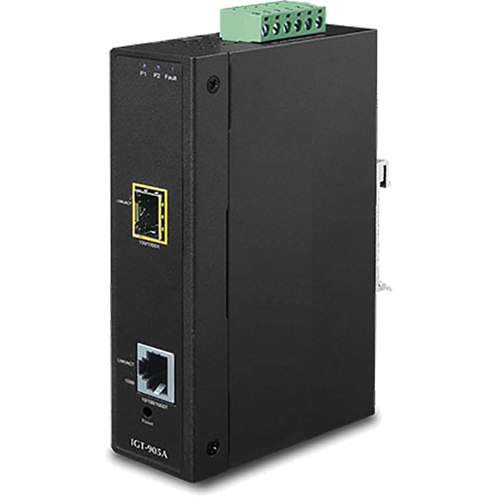 IGT-905A: Industrial Managed Gigabit Ethernet Medienkonverter RJ45 / SFP