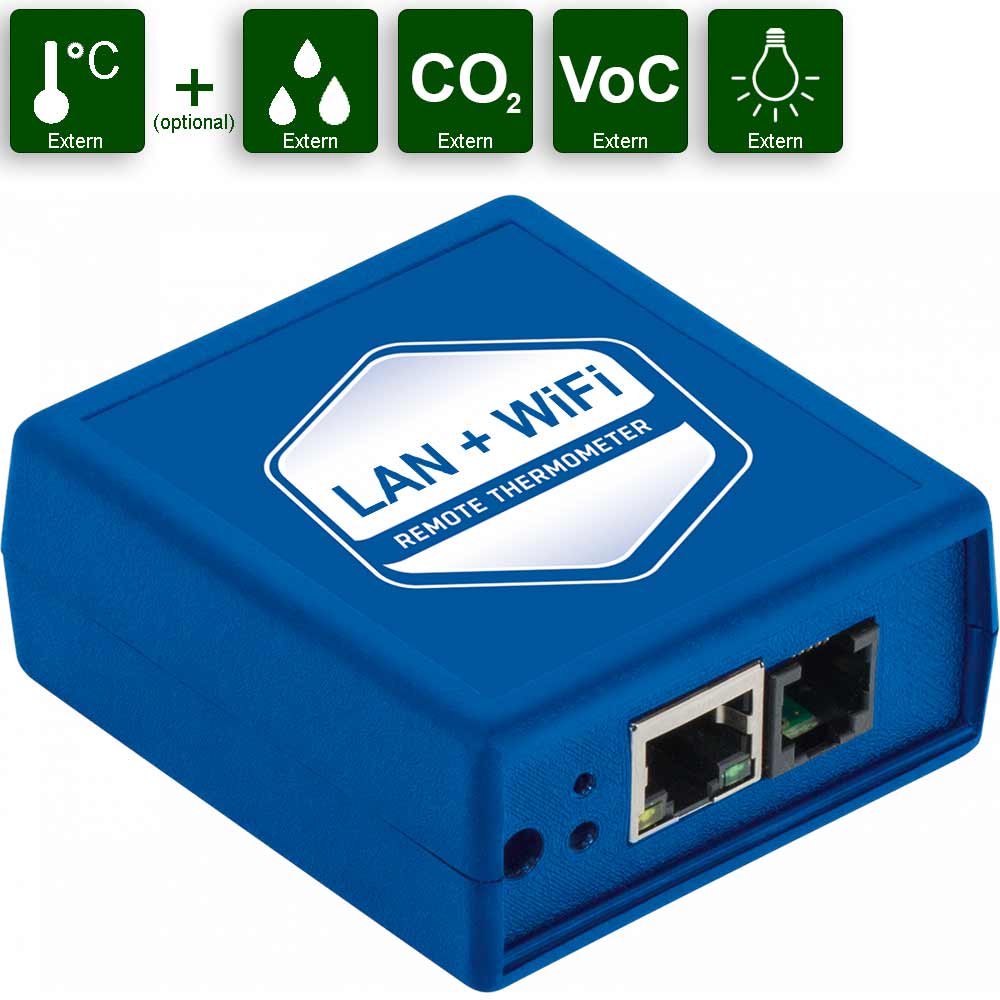 IP LAN & WLAN Thermometer mit integriertem Webserver und E-Mail Alarm