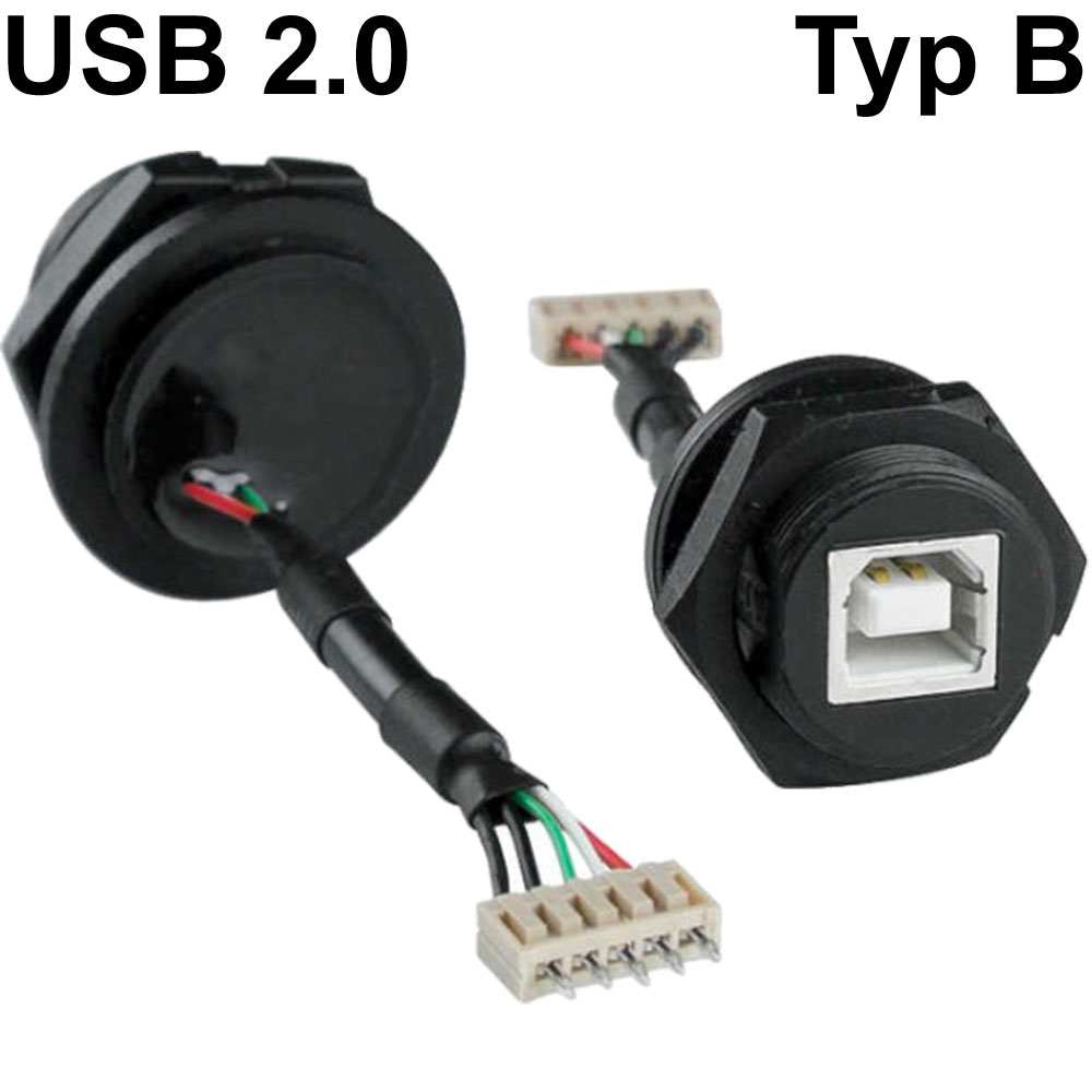 USB Steckdose Typ B, wasserdicht