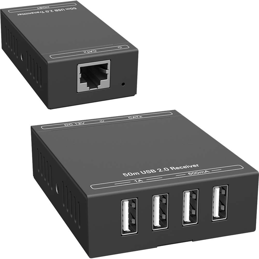 PTN TPUB201: 4-Port USB2.0 Extender Hub - 50m - über ein CAT-Kabel