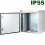 12HE, 19'' IP55 Outdoor Schrank (doppelwandig) zur Wandmontage | B=600 mm T=300 mm