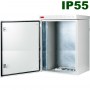 16HE, 19'' IP55 Outdoor Schrank (doppelwandig) zur Wandmontage | B=600 mm T=300 mm