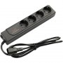 6000009254 IEC Steckdosenleiste: 1x IEC C14 auf 4x Schuko (CEE 7/7)
