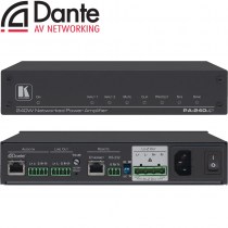 Kramer PA-240Net: 240W Hochleistungs-Audioverstärker mit Line-Level-Ausgang und Dante-Schnittstelle
