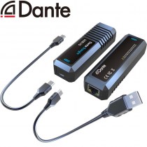 PTN DAN-D1: 2X2 Dante Interface mit USB−C Schnittstelle | 2X2-Audiokanäle für bidirektionales Audio über USB 