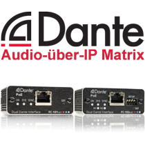 Kramer Dante Audiomatrix über IP - für Nicht-Dante-Geräte