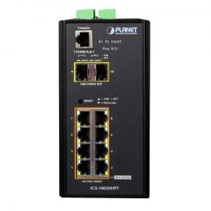 IGS-10020 8-Port Gigabit / 2 SFP Port Industrial Ethernet Switch