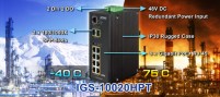 IGS-10020 8-Port Gigabit / 2 SFP Port Industrial Ethernet Switch