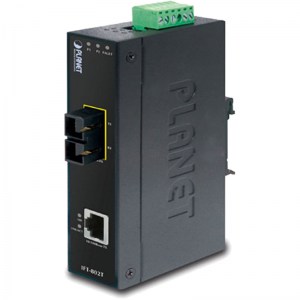 IFT-802T: Industrial Fast Ethernet Medienkonverter RJ45 / SC, 2km