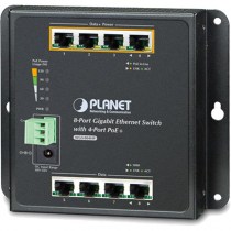 Der 8-Port Industrial Gigabit Ethernet Switch WGS-804HP besitzt vier Ports mit PoE. Der Switch lässt sich ganz einfach an der Wand, im Wandgehäuse oder auf der Hutschiene montieren.