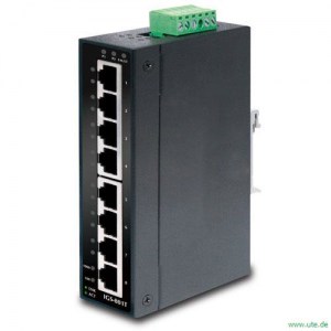 IGS-801T Gigabit Ethernetswitch, 8 Port, Temperaturbereich -40 bis +75 Grad Celsius