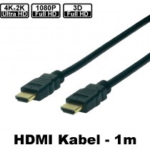 HighSpeed HDMI Kabel, 4K, HDMI Stecker / HDMI Stecker, 1,0m