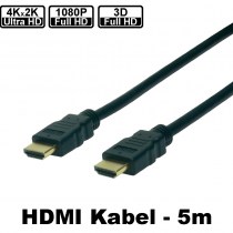 HighSpeed HDMI Kabel, 4K, HDMI Stecker / HDMI Stecker, 5,0m