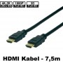 HighSpeed HDMI Kabel, 4K, HDMI Stecker / HDMI Stecker, 7,5m