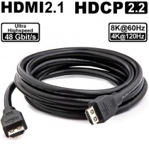 Kramer C-HMU | Ultra High Speed HDMI-Anschlusskabel | Hochwertiges 8K HDMI‐Verbindungskabel mit vergoldeten Steckern für korrosionsresistente und bestmögliche Verbindungen.