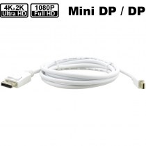 Kramer C-MDP/DPM | Adapterkabel Mini DisplayPort - DisplayPort - Zur Verbindung des Mini DisplayPort o. Thunderbolt Ausgangs eines Laptop o. Tablets mit dem DisplayPort Eingang eines Computer-Monitors.
