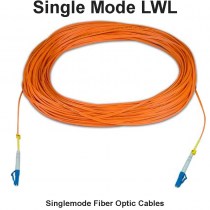 Konfektionierte Singlemode Glasfaserkabel | Simplex u. Duplex | versch. Stecker, versch. Längen