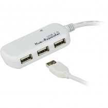 ATEN UE2120H: Aktiver USB 2.0-Verlängerungs-Hub mit 4 Ports und 12m Kabellänge