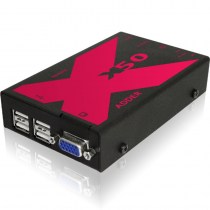 ADDERLink X50: SingleScreen KVM Extender für USB-Geräte, VGA-Grafik und Audio