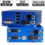 kvm-tec MAXflex Single/ Redundant Fiber MA1-F Set: DVI-D/ DVI-I/ USB2.0 und Audio+RS232 KVM Extender over IP (Set) in Fiber | 1920x1200@60Hz (Video), 480Mbit/s (USB tranparent), Audio (in CD Qualität) und RS232 (tranparent) bis 160km über ein Glasfaser-/