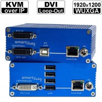 kvm-tec SMARTeasy Single SE1-Set: DVI-D/ USB2.0 Extender over IP (Set) in Kupfer | 1920x1200@60 bis 150m