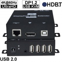 NTI ST-C6USBDP4K-328: 4K DisplayPort USB KVM Extender über HDBaseT mit RS232