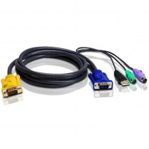 ATEN 2L-5301UP: 1,2 m PS/2-USB KVM Kabel für KVM-Produkte von ATEN und ALTUSEN mit SPHD-15 Anschluss