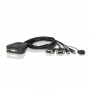 ATEN CS22D: USB-DVI-KVM-Switch mit integriertem Kabel