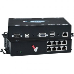 Der VOPEX-C5USBVA-8 ist lokale Einheit (KVM Spillter und -Extender) des VOPEX® VGA USB KVM-Sharers mit Stereo-Audio von NTI